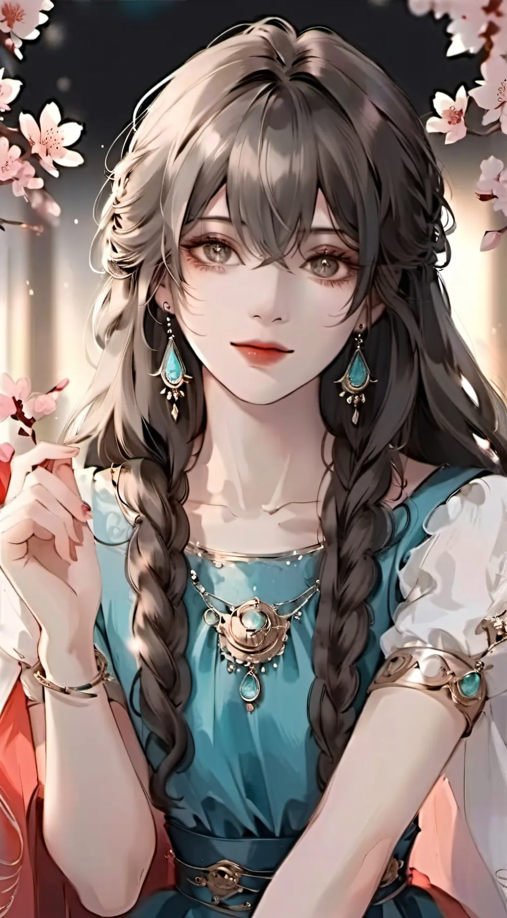 ai character: shy background