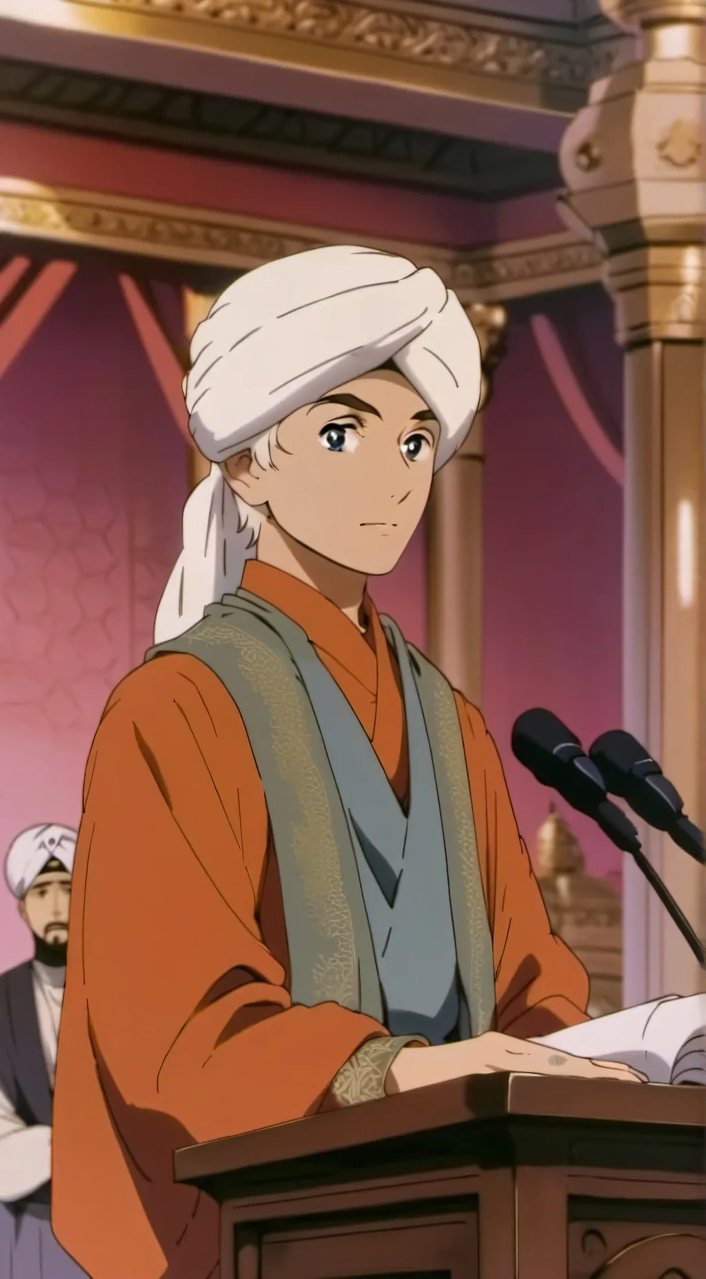 ai character: Auf Zuhdi  background