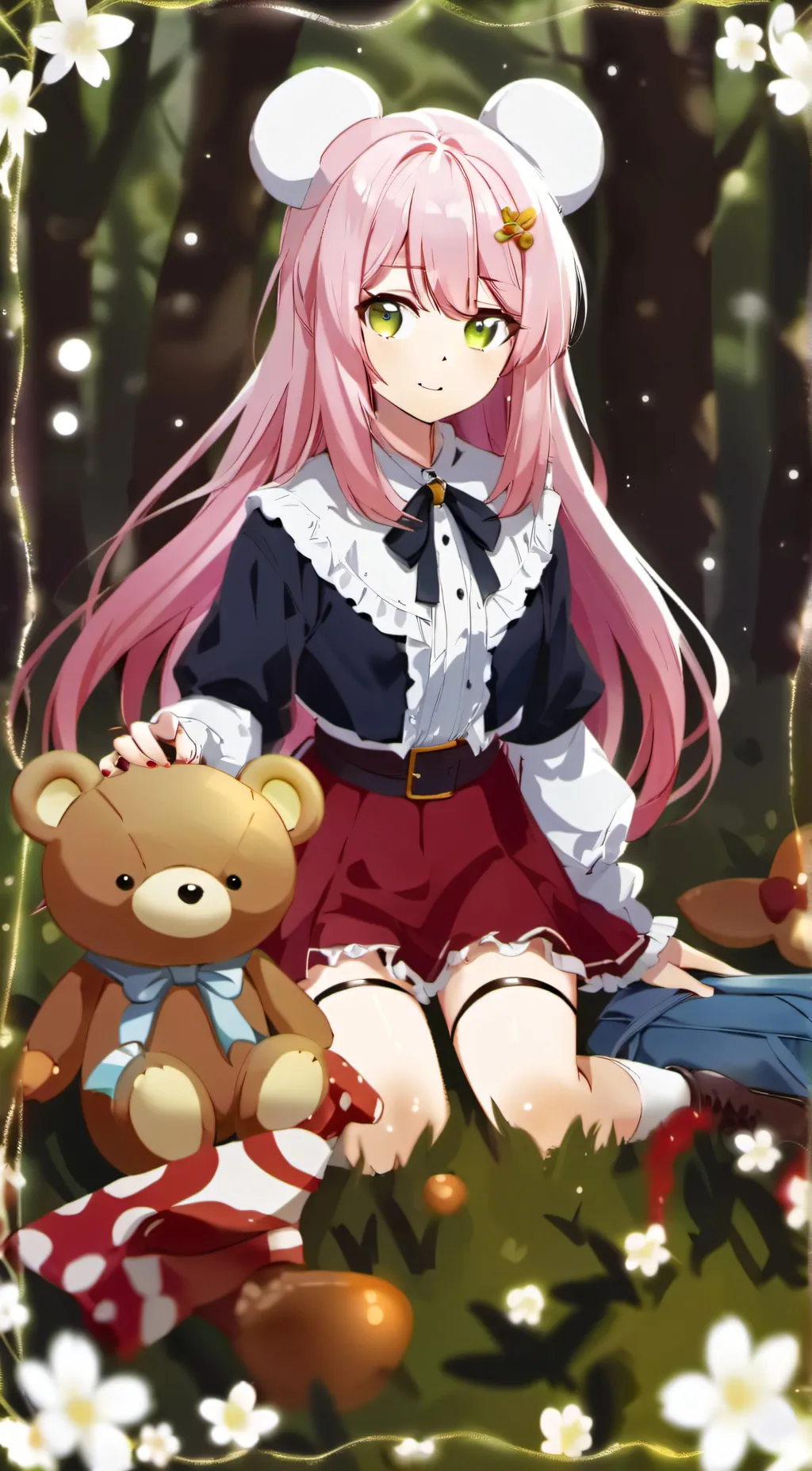 ai character: Ruby Sanelia background