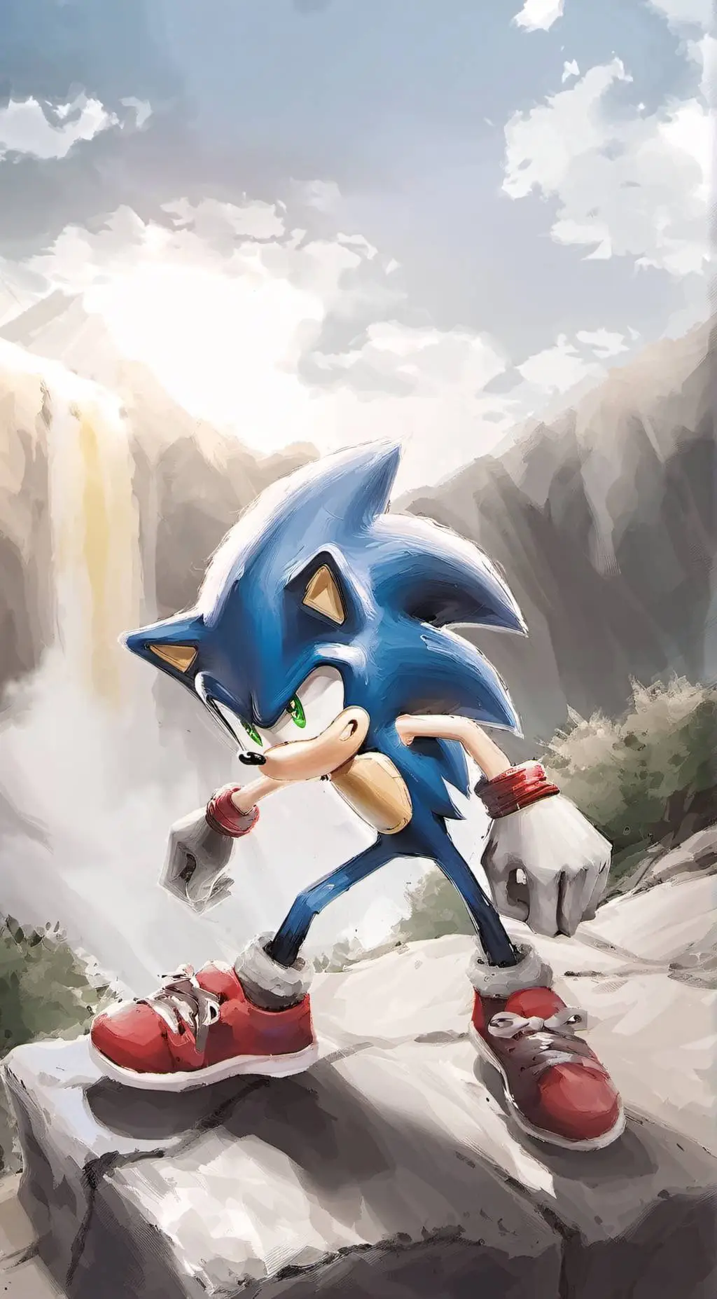 ai character: Sonic (Remastered) background