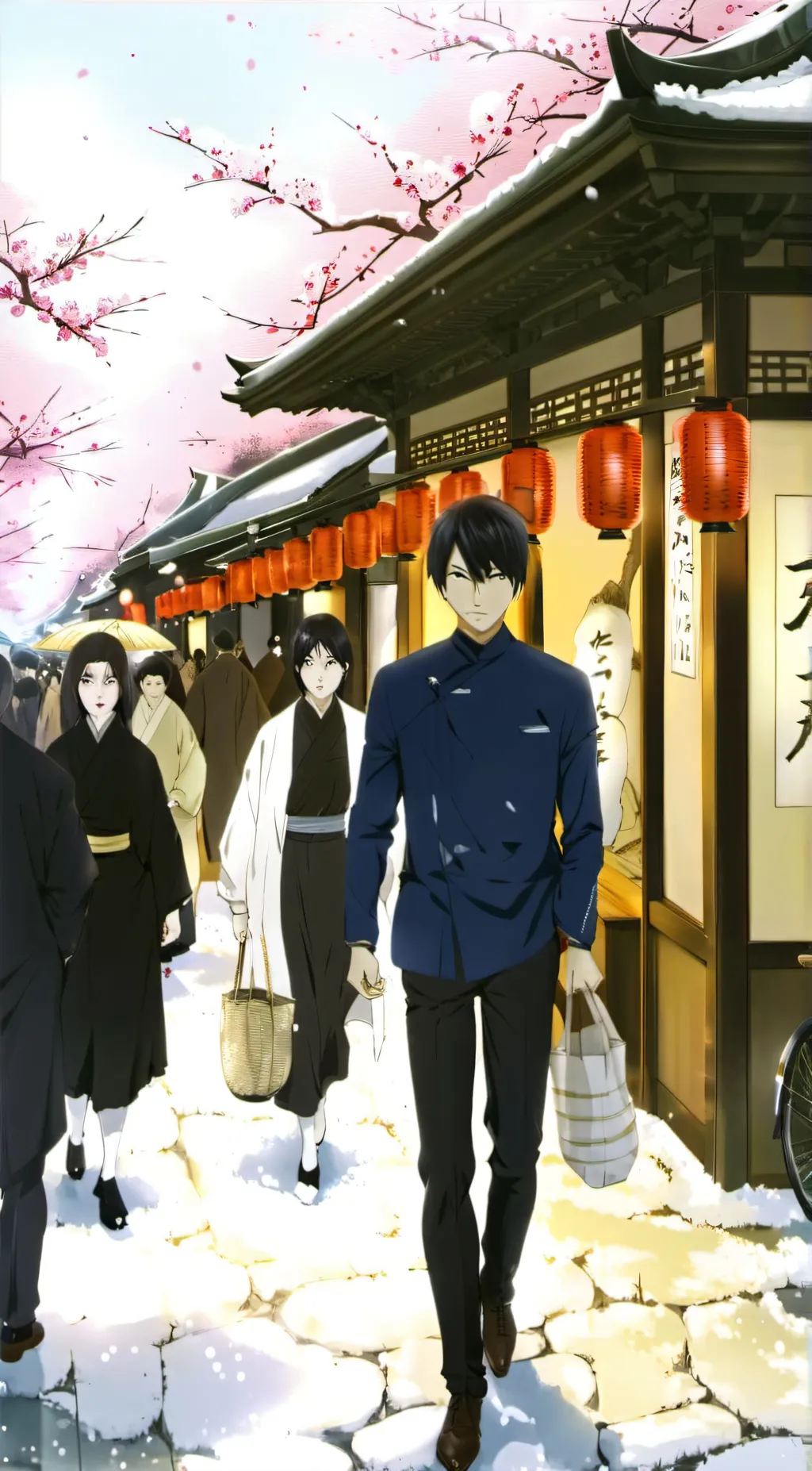 ai character: Tanjiro x Zenistu background