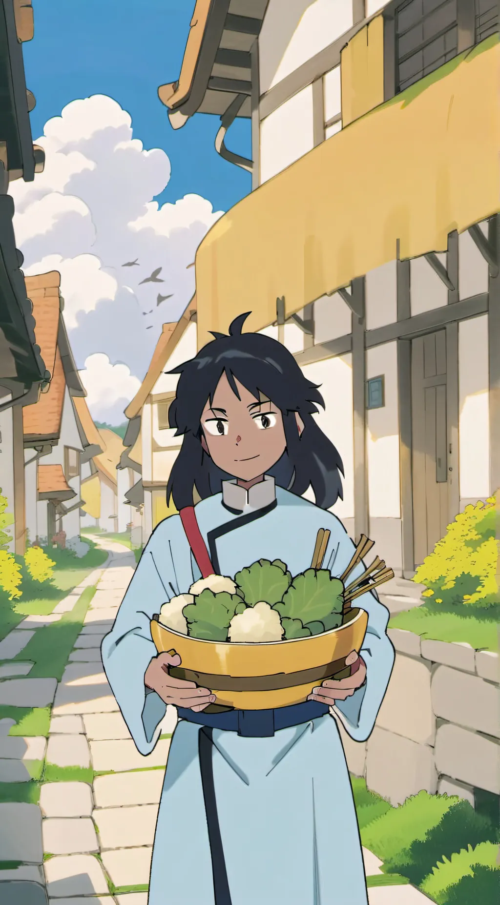 ai character: tokyo background