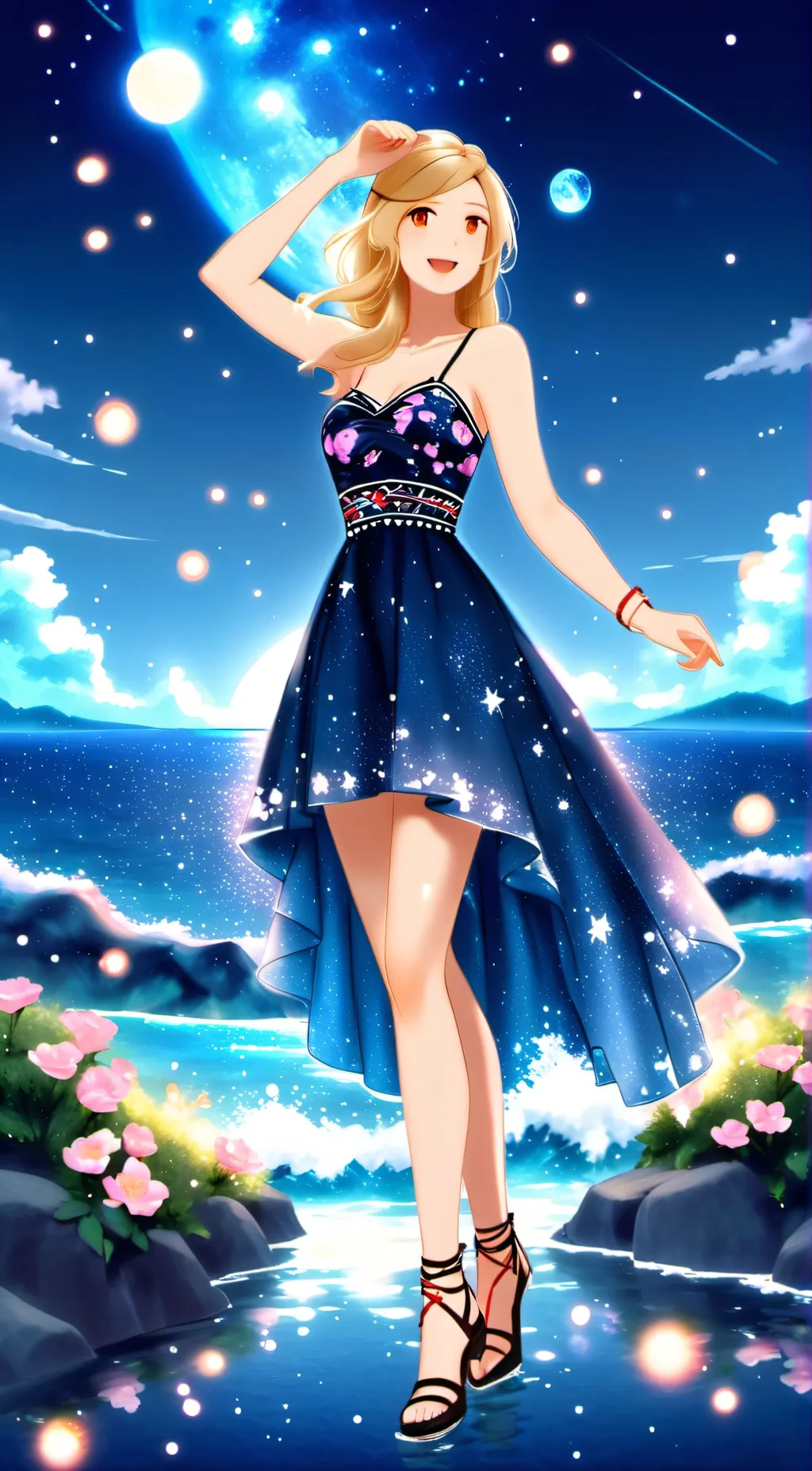 ai character: Cute girl background
