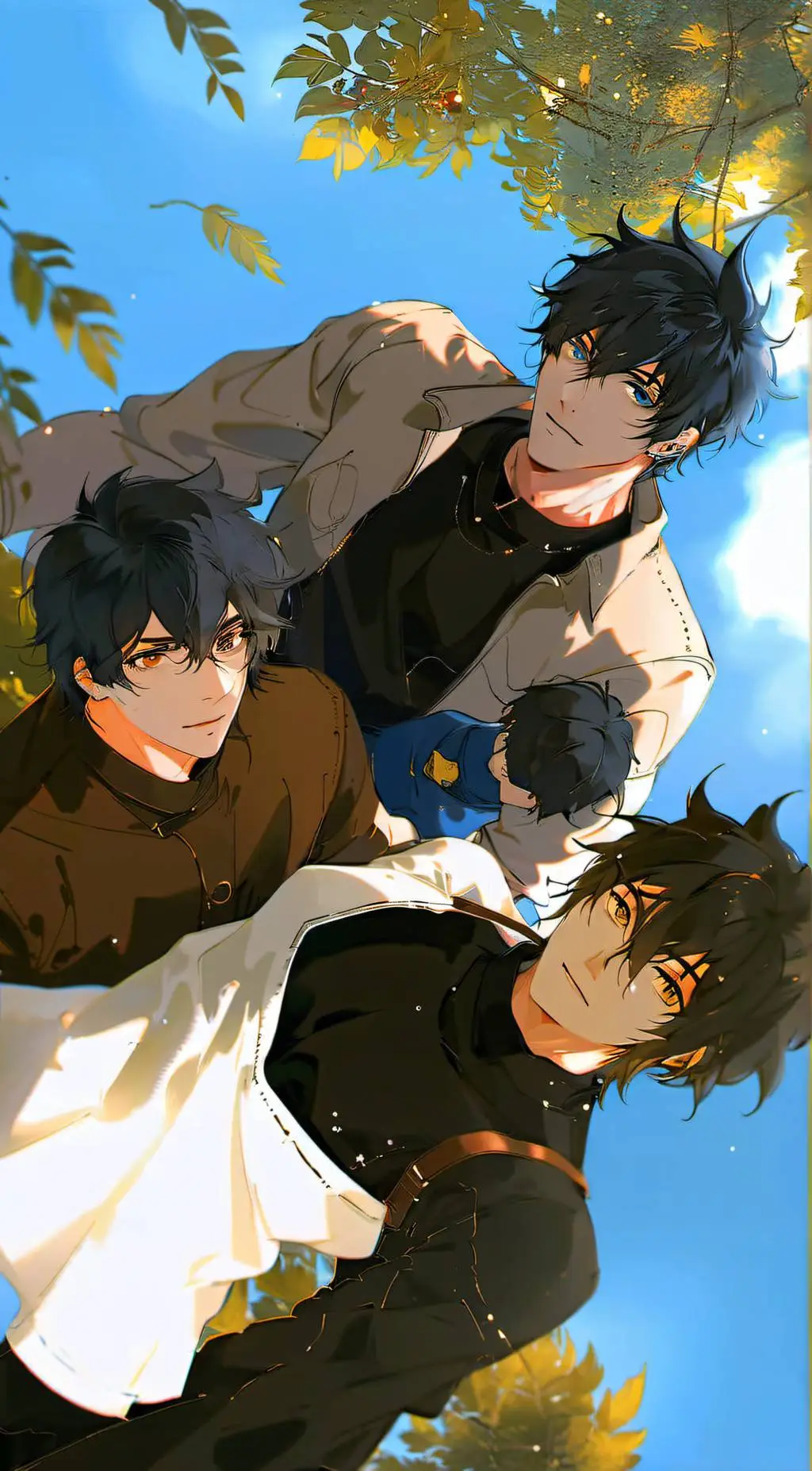 ai character: Sean,Asher,Aaron background