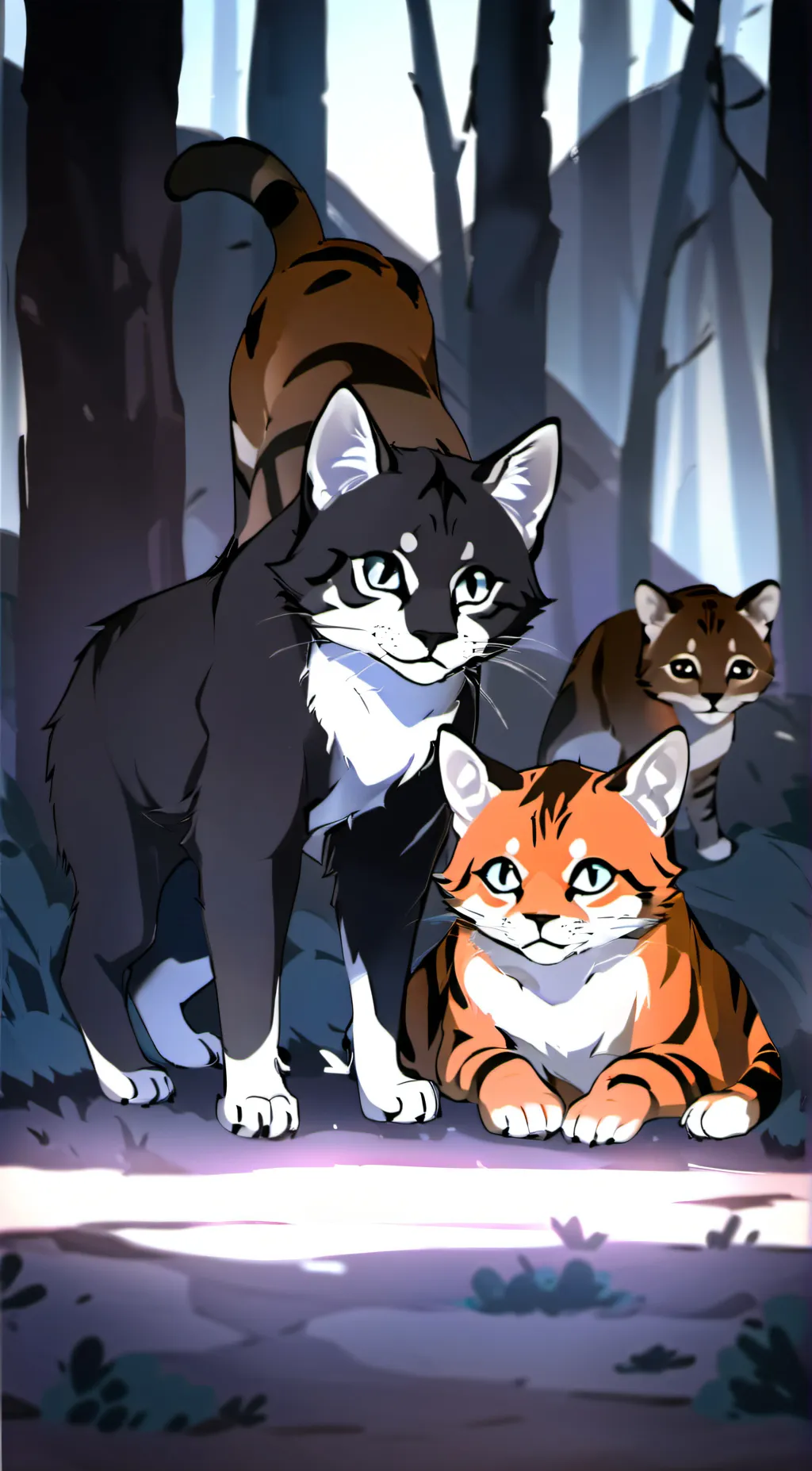 ai character: Cat people background