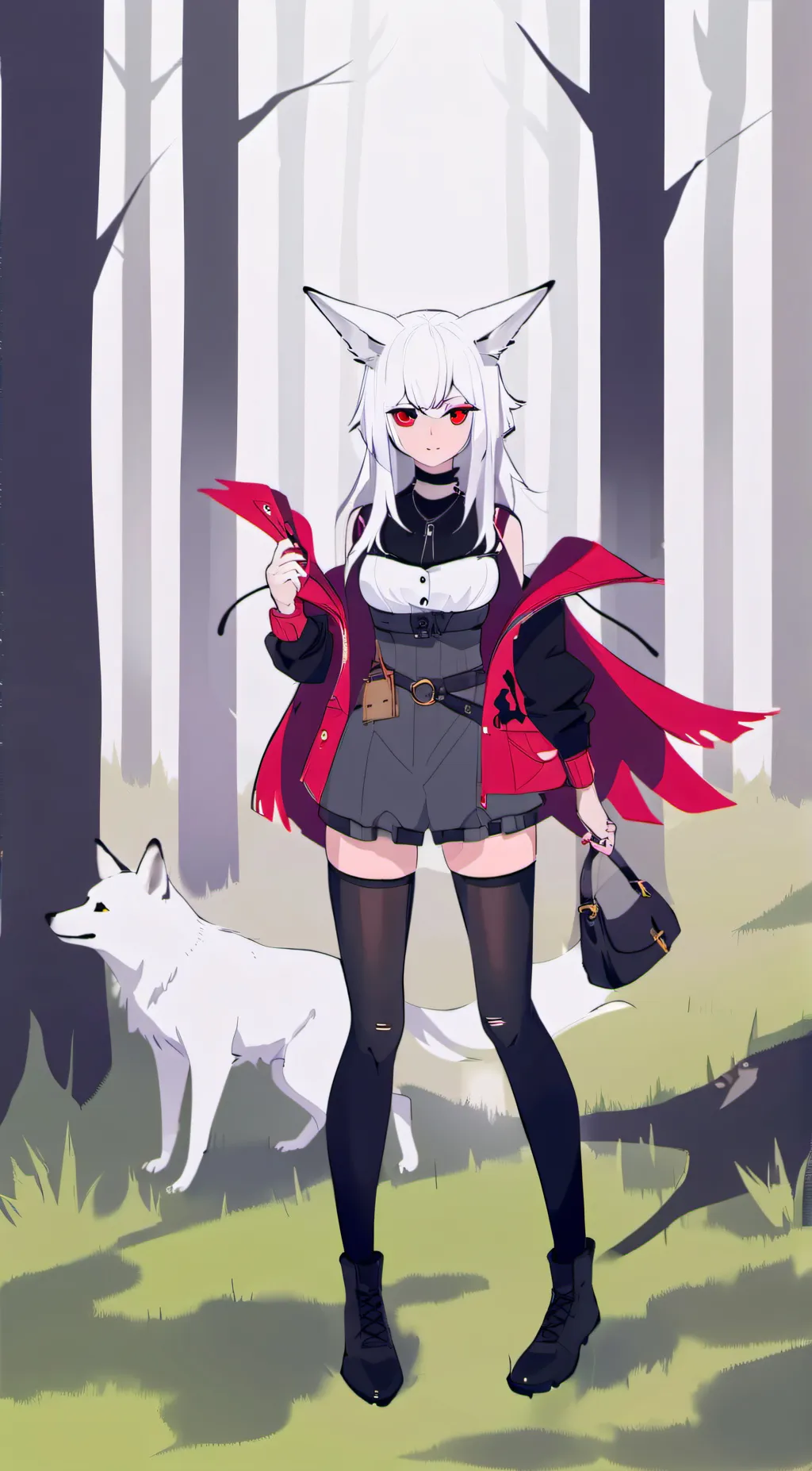 ai character: foxina  background