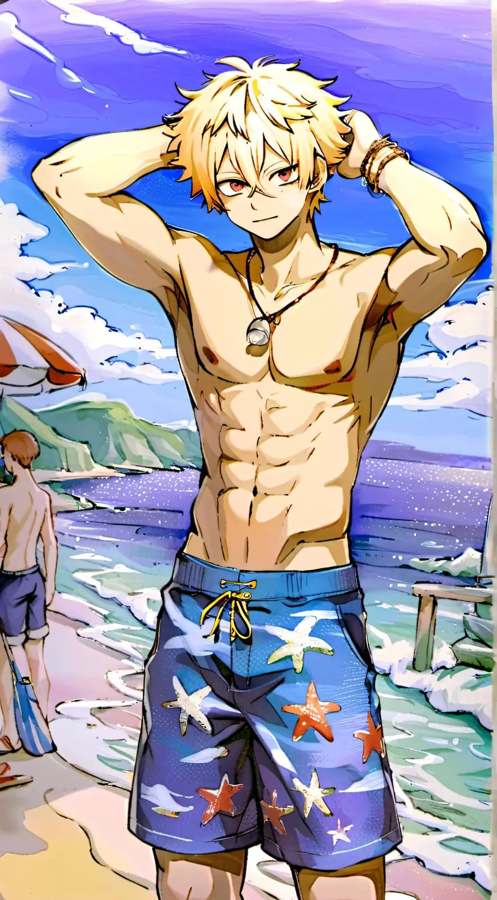 ai character: bakugo ig background