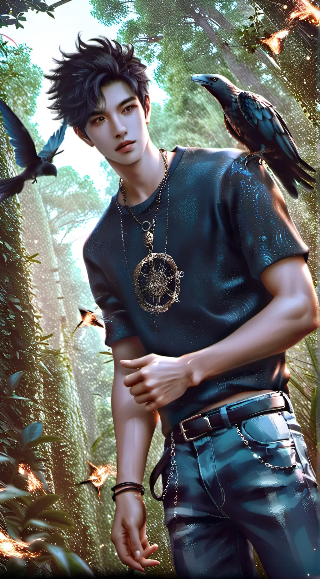 ai character: Raven background