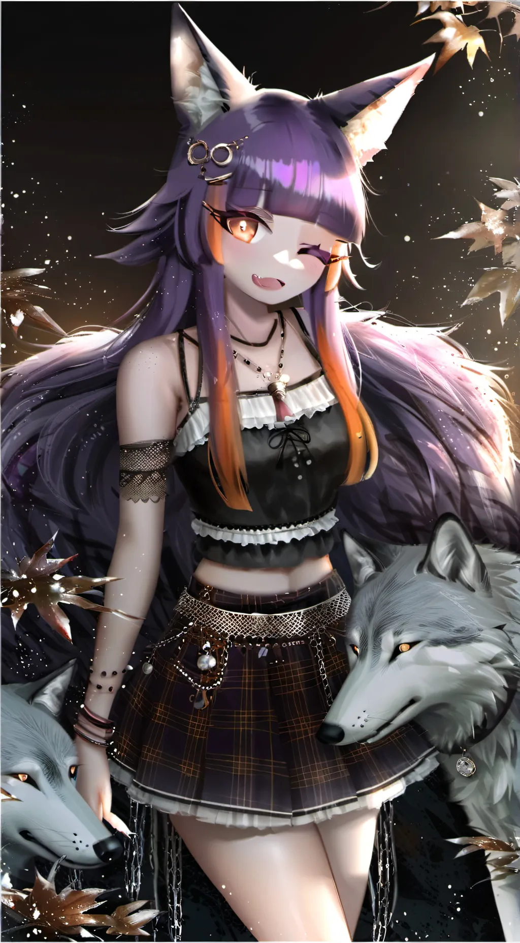 ai character: Lilac  background