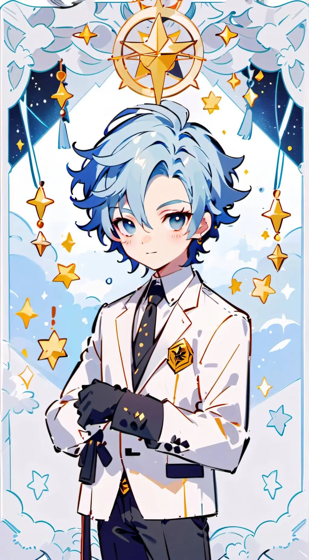 ai character: Z × N background