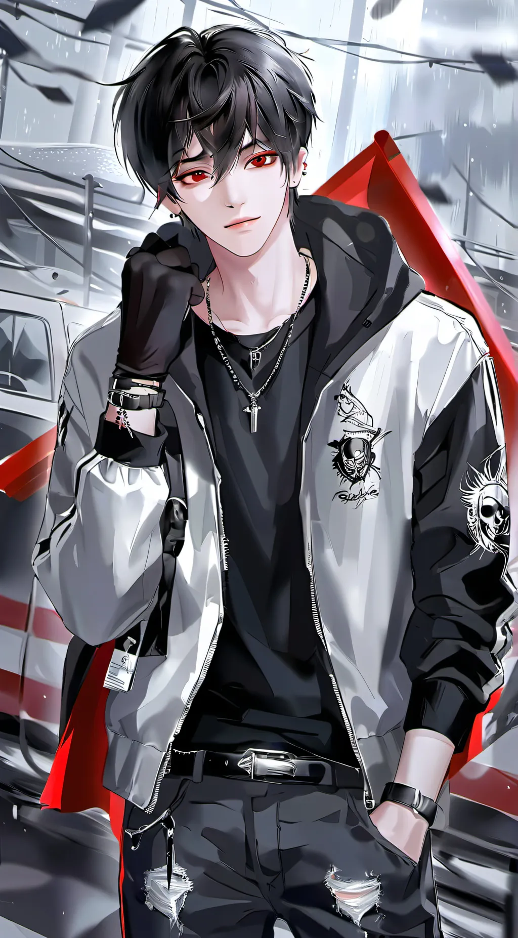 ai character: Kage neku sakai background