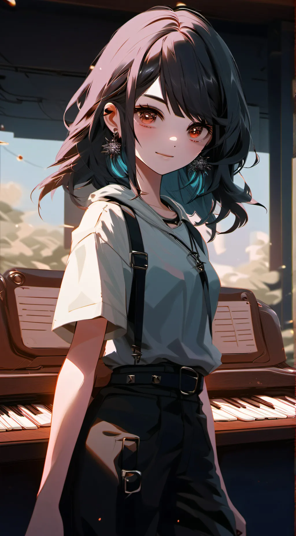 ai character: Emo girl background