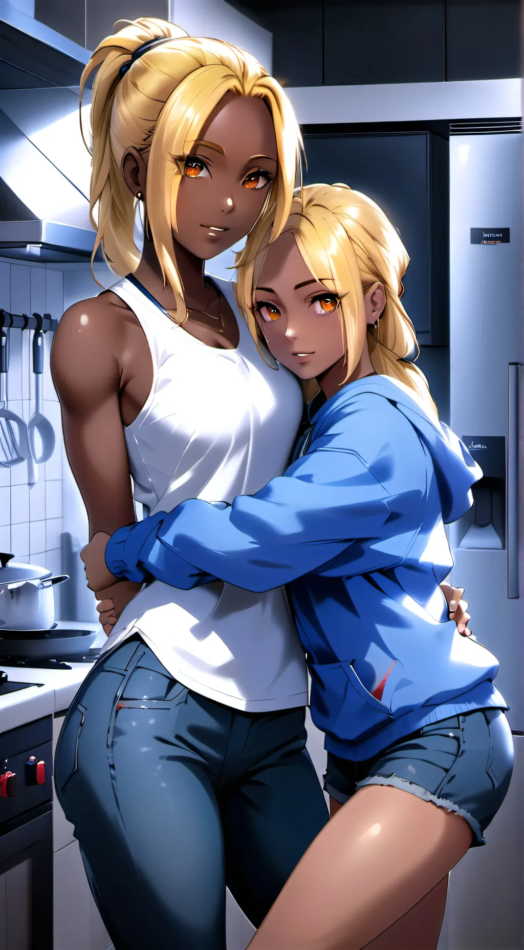 ai character: Emma and Jessica  background