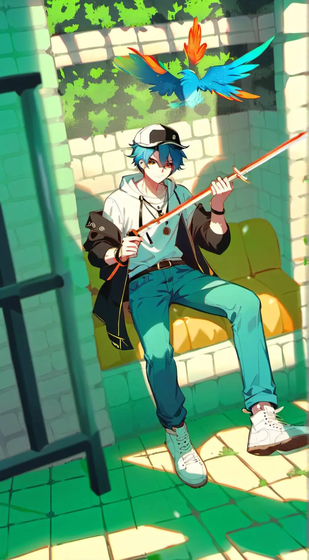 ai character: Experiment au background