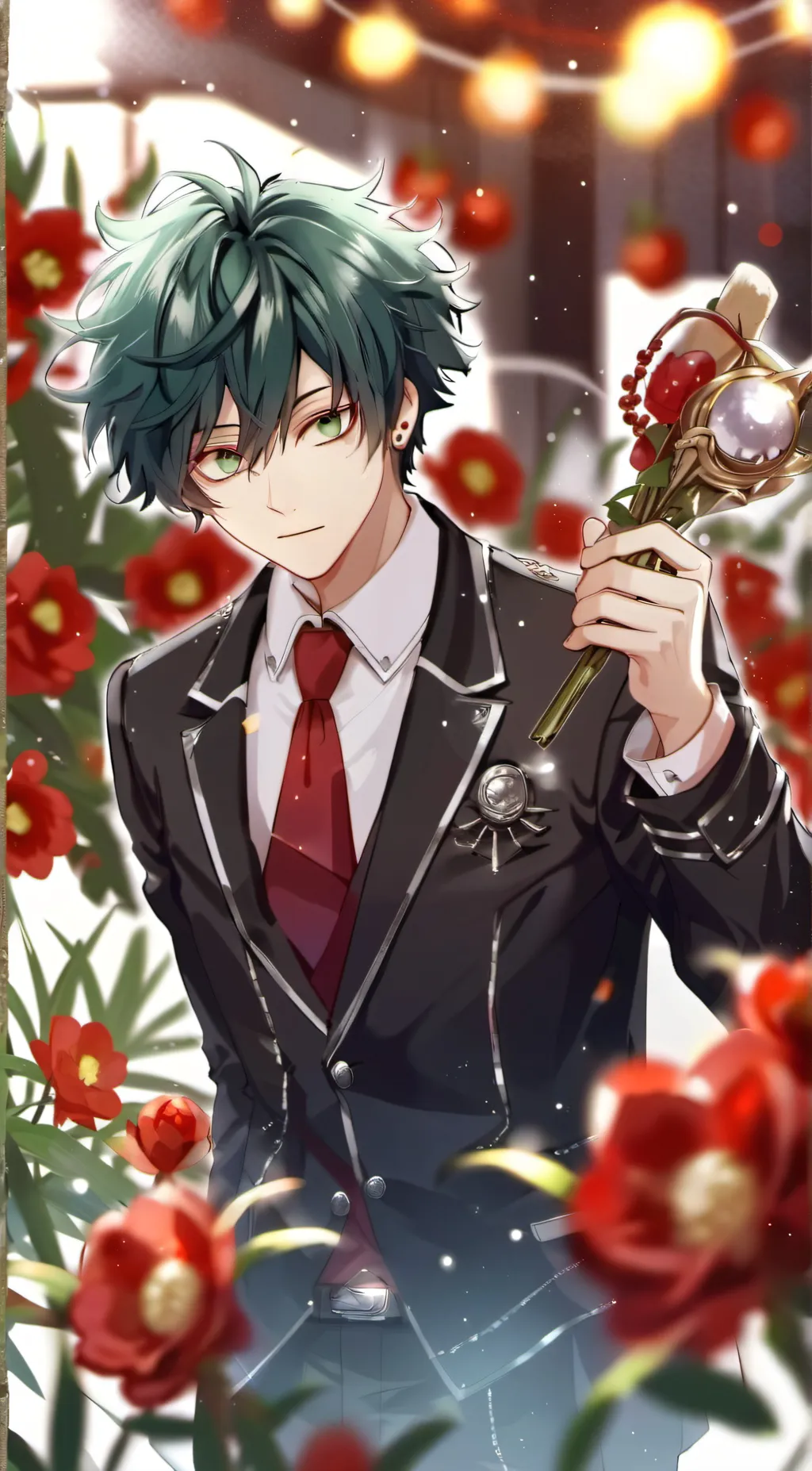 ai character: Pregnant Deku background