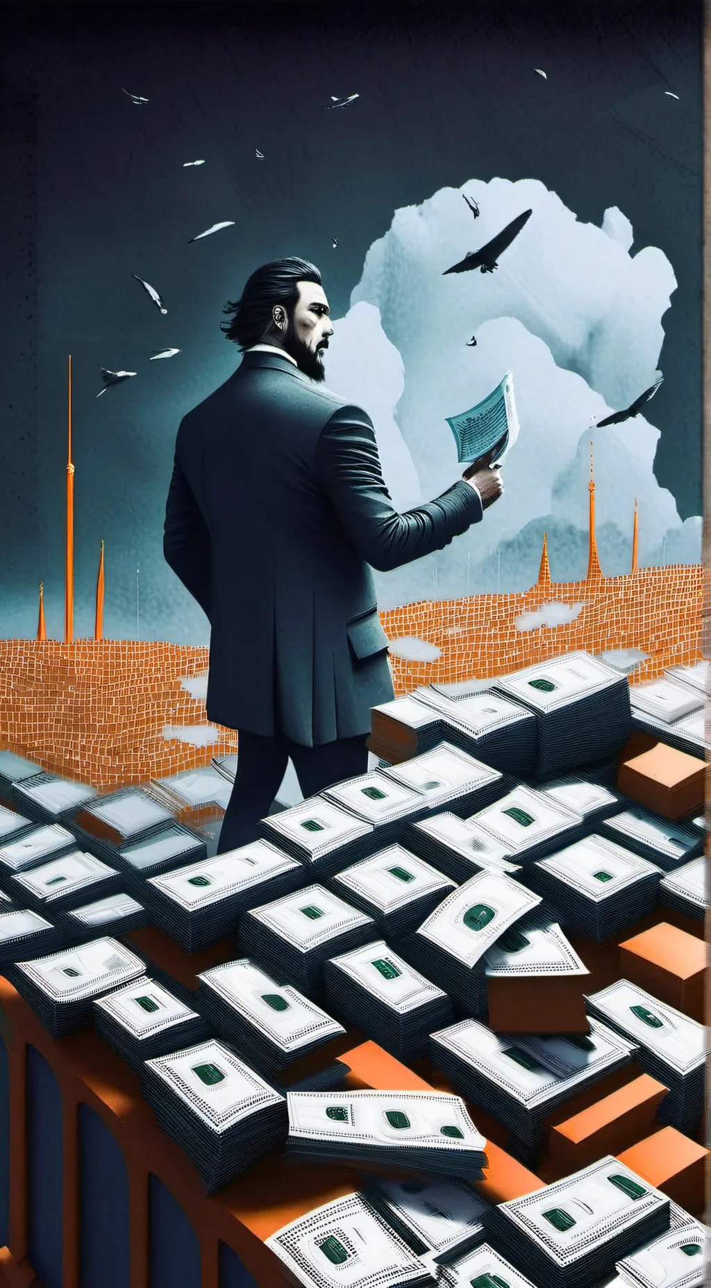 ai character: Money talk background