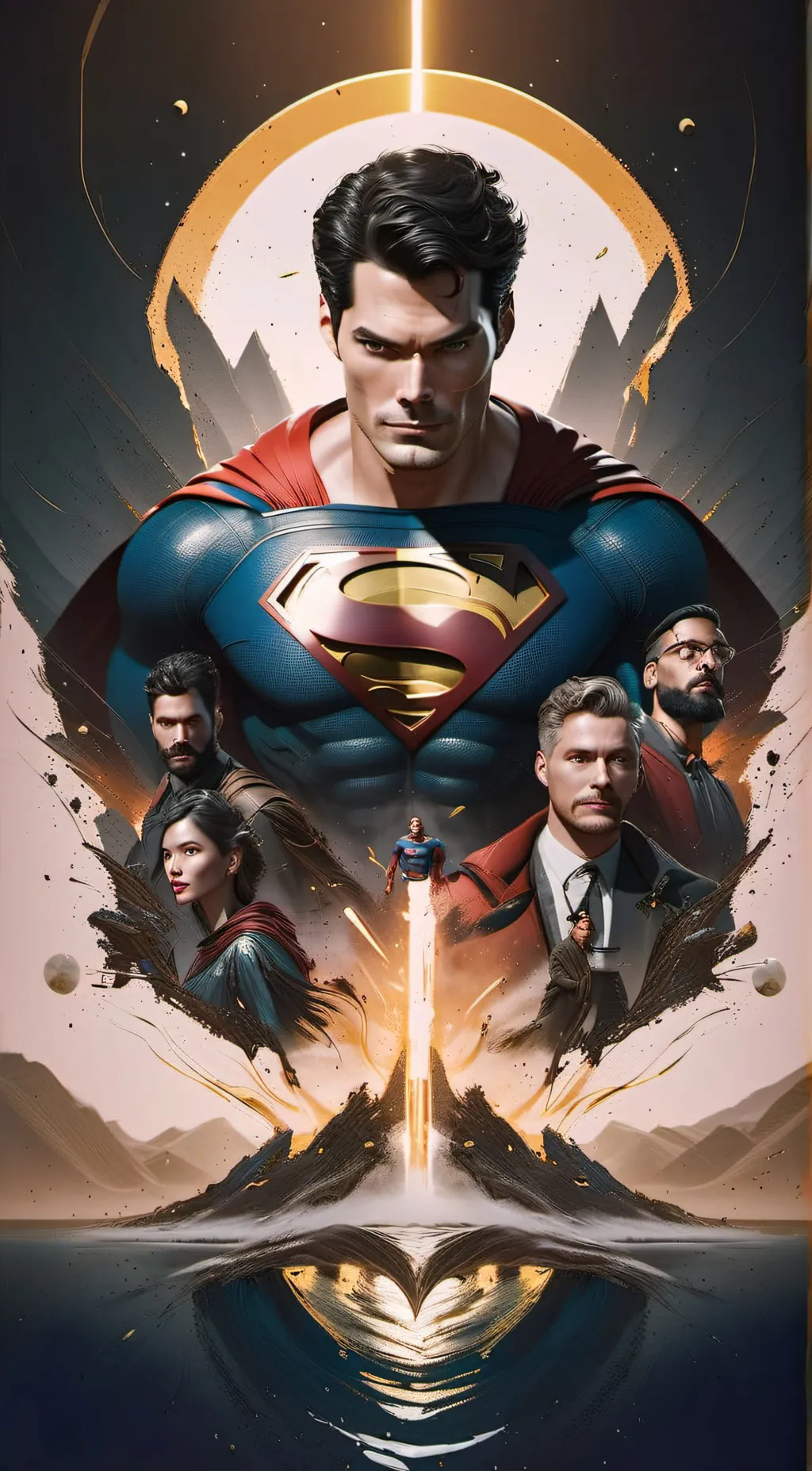 ai character: Superman background