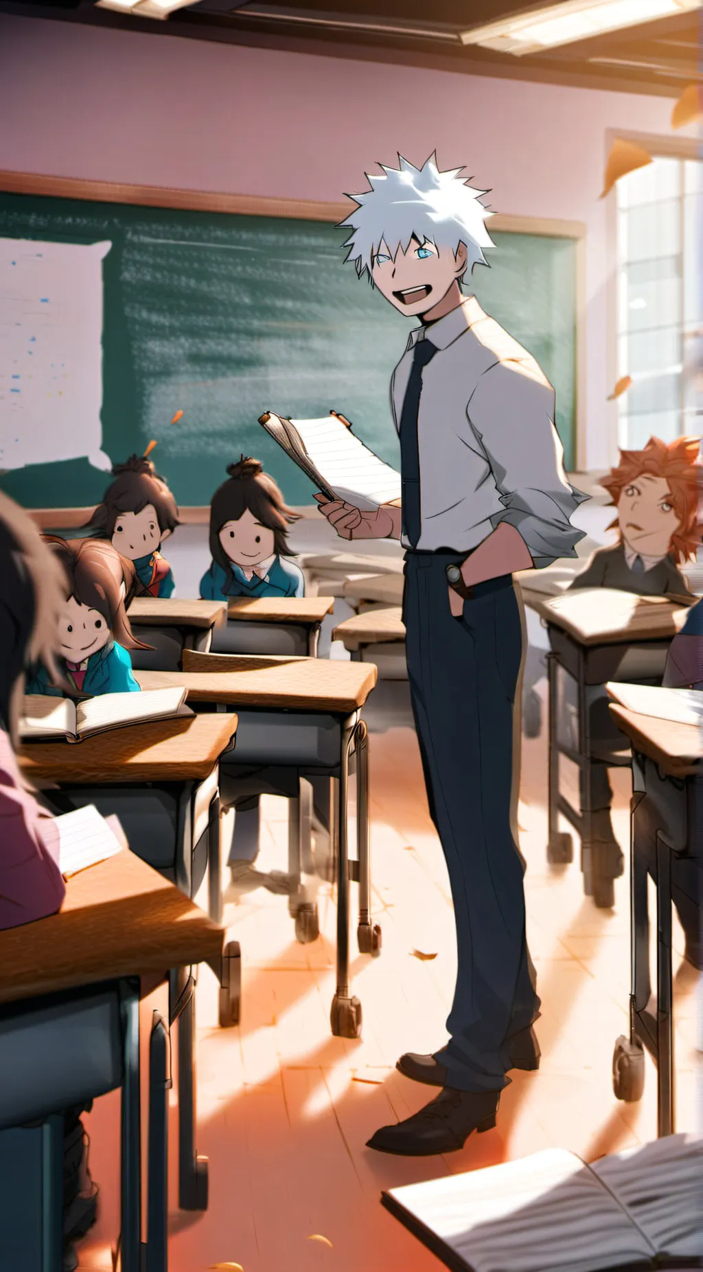 ai character: 🙃Gojo🙂 background