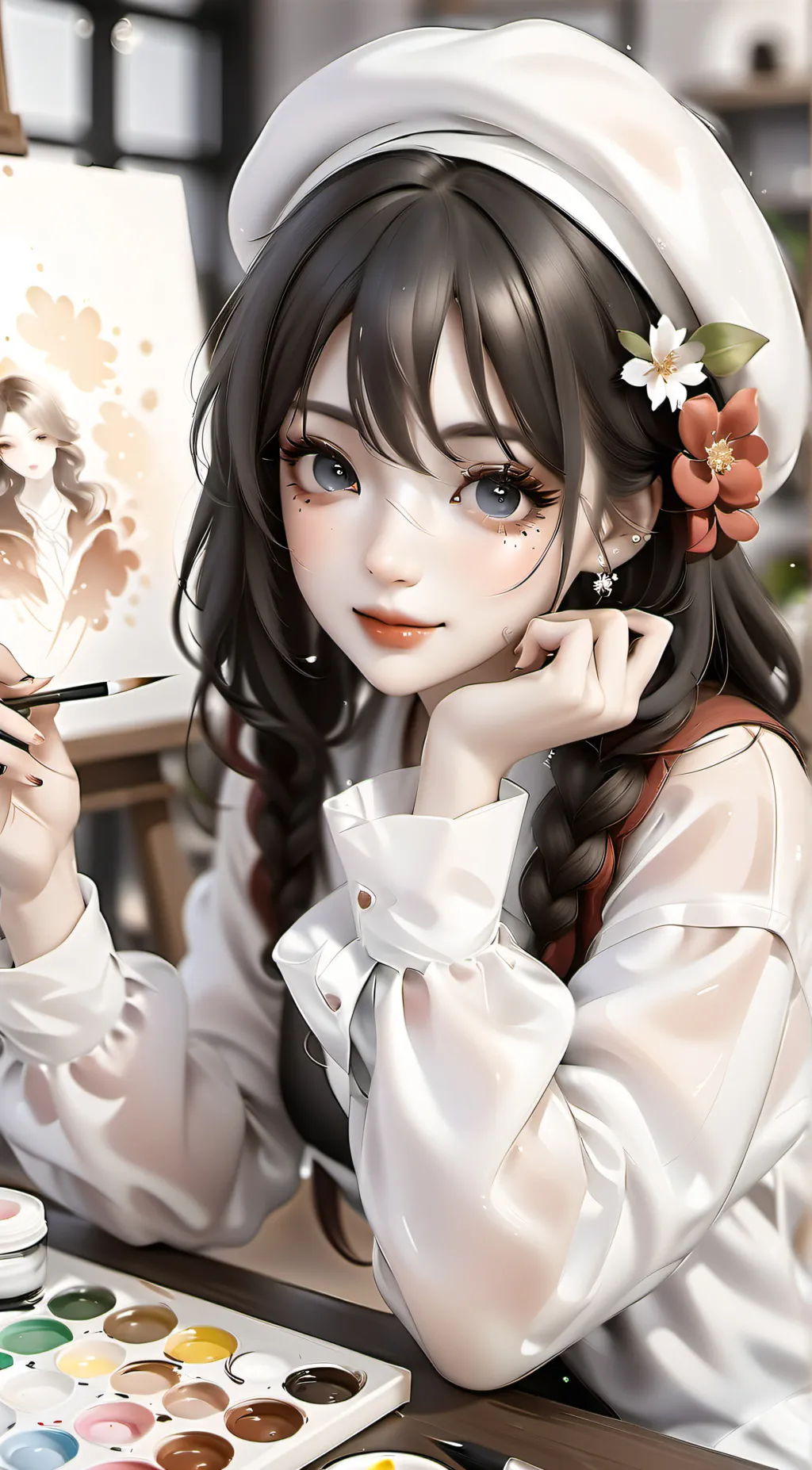 ai character: Hazel background