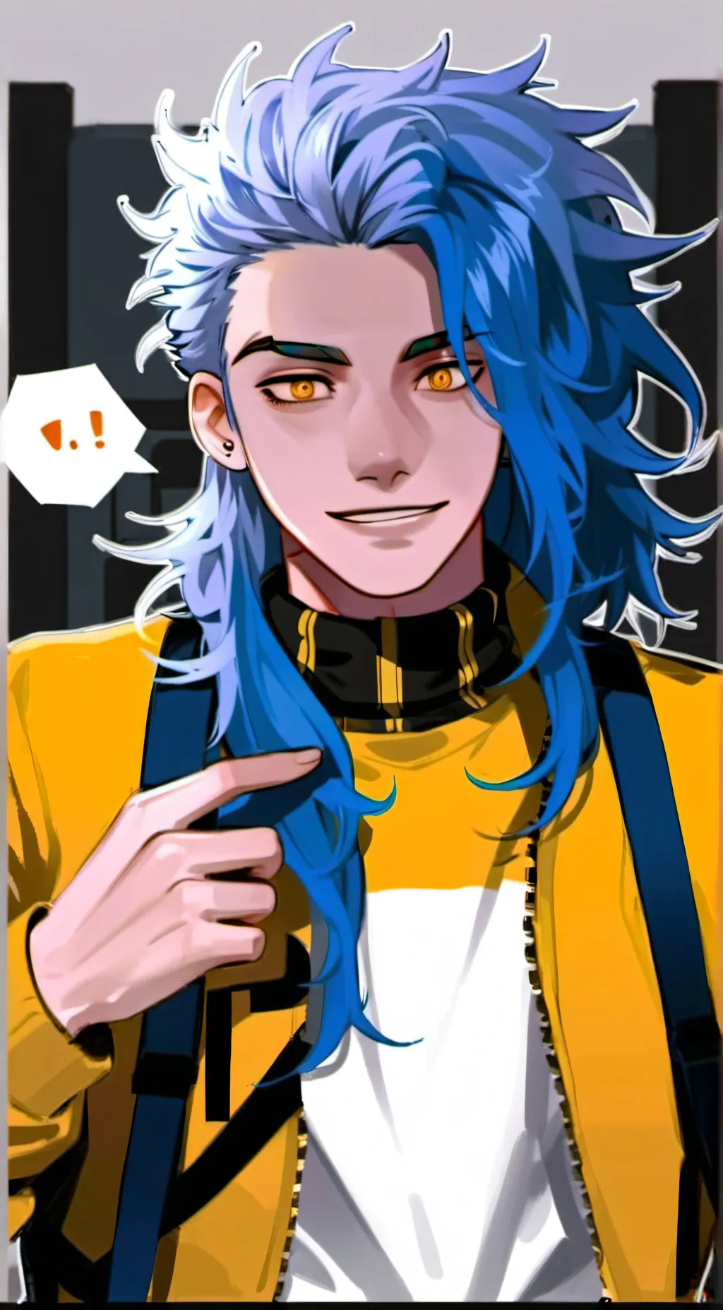 ai character: Sally face  background