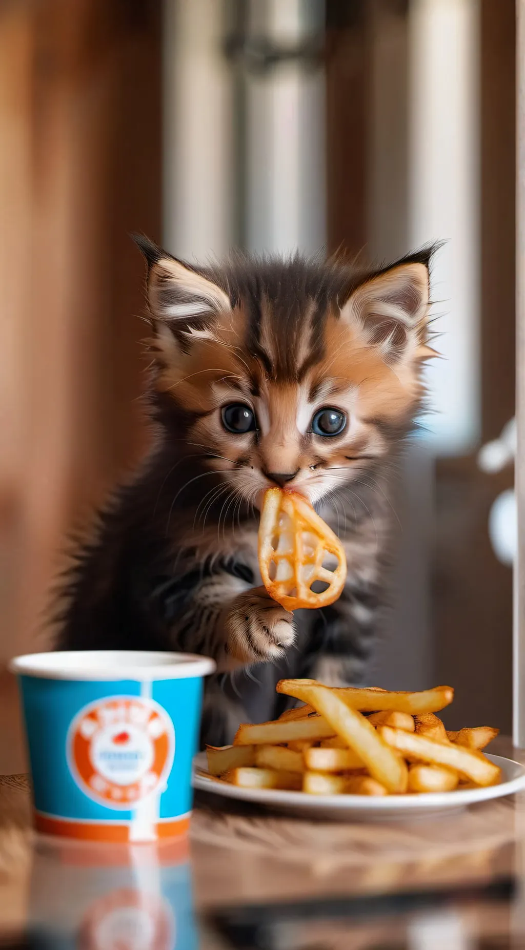 ai character: kitten background