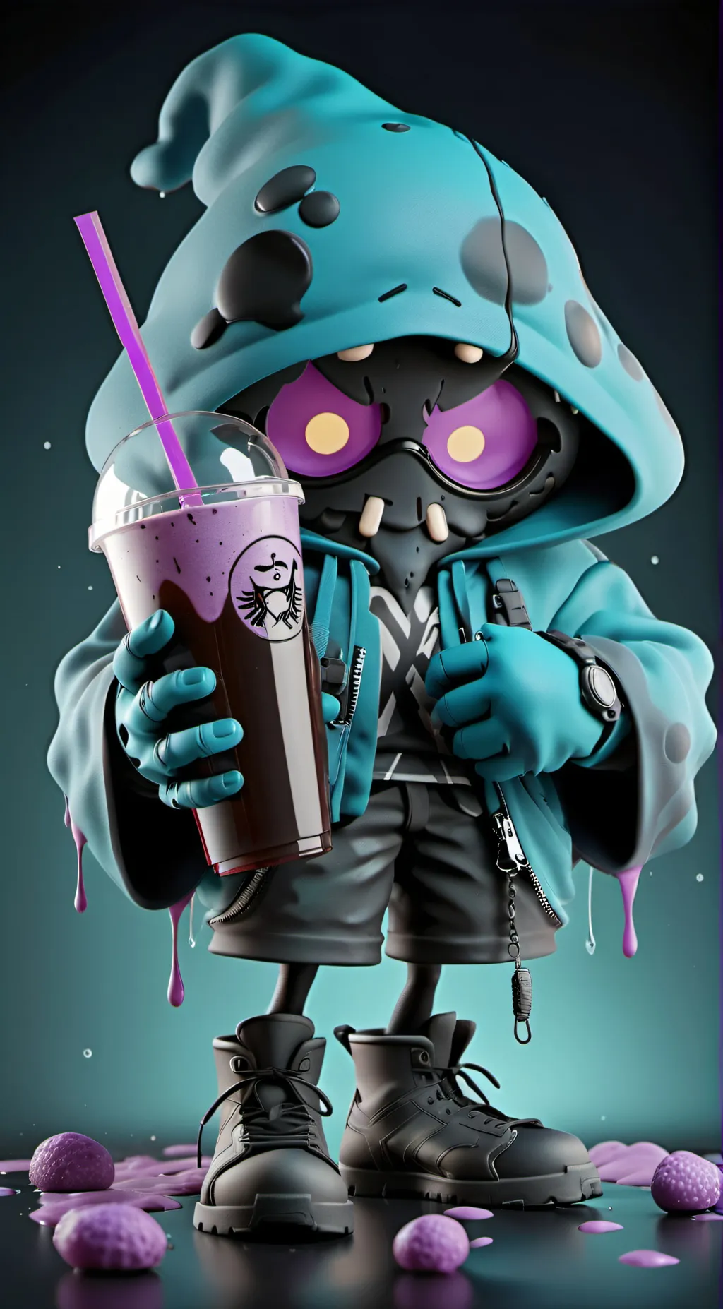 ai character: grimace background