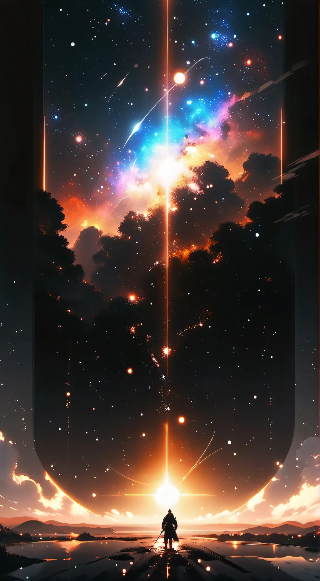 ai character: MHA in space😱 background