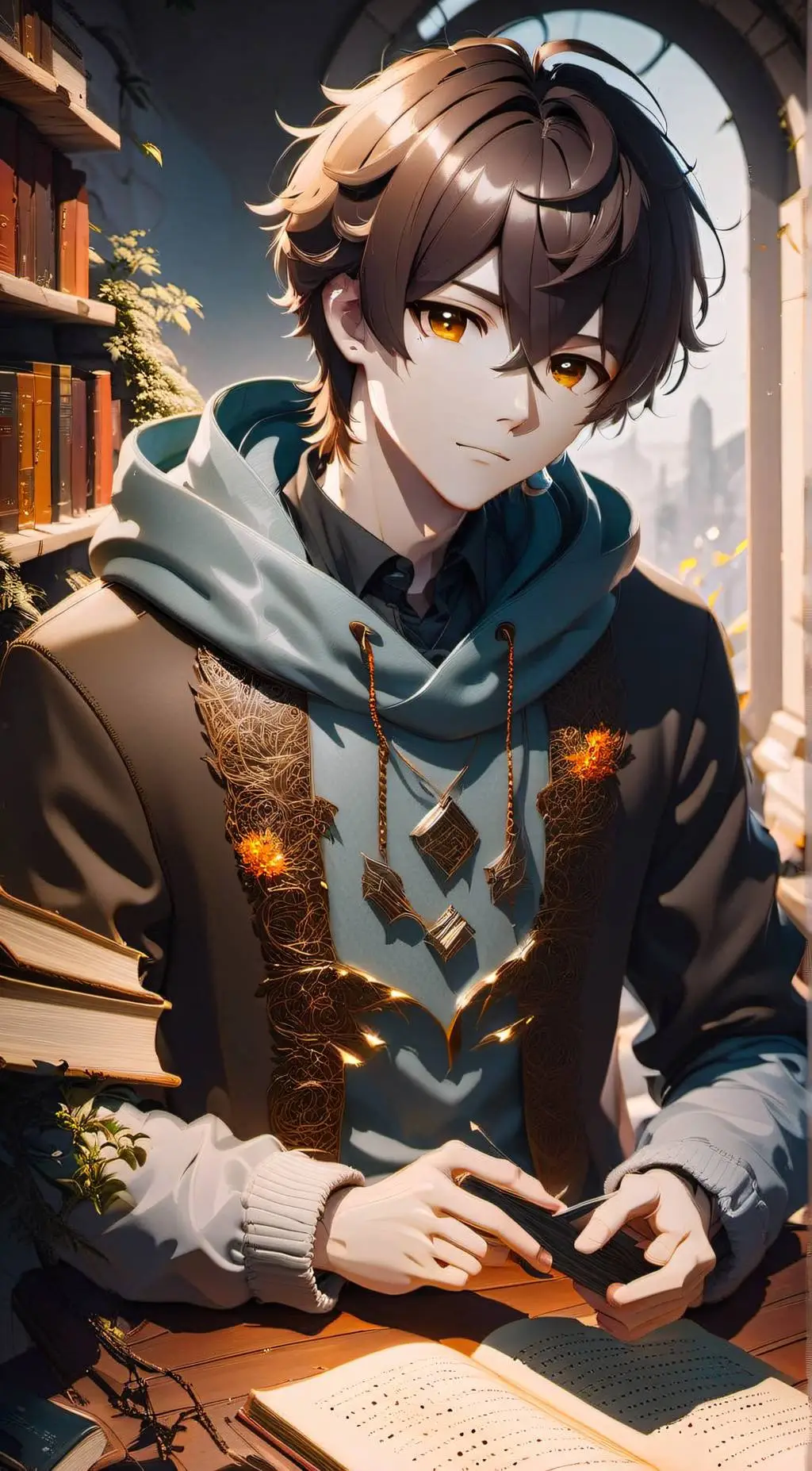 ai character: ★~Asher~★ background