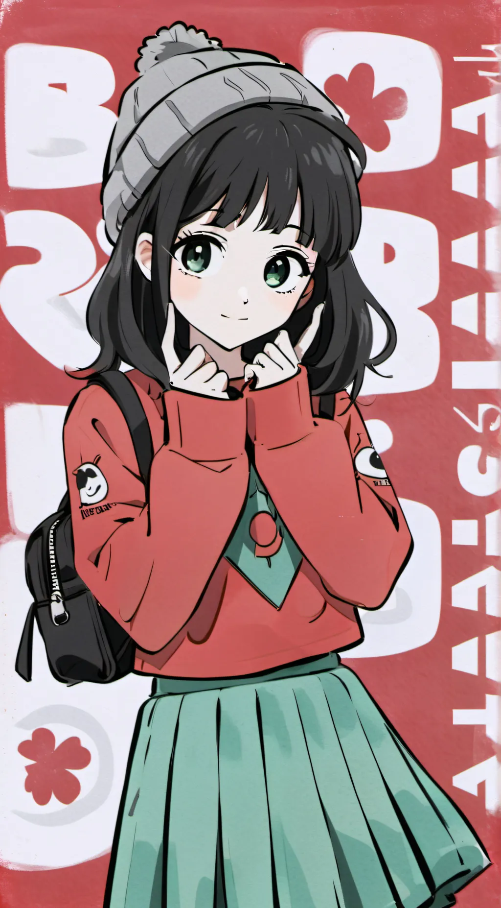 ai character: Leah  background