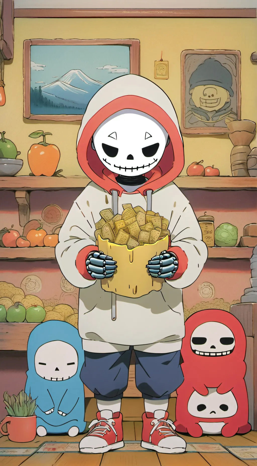 ai character: Undertale background