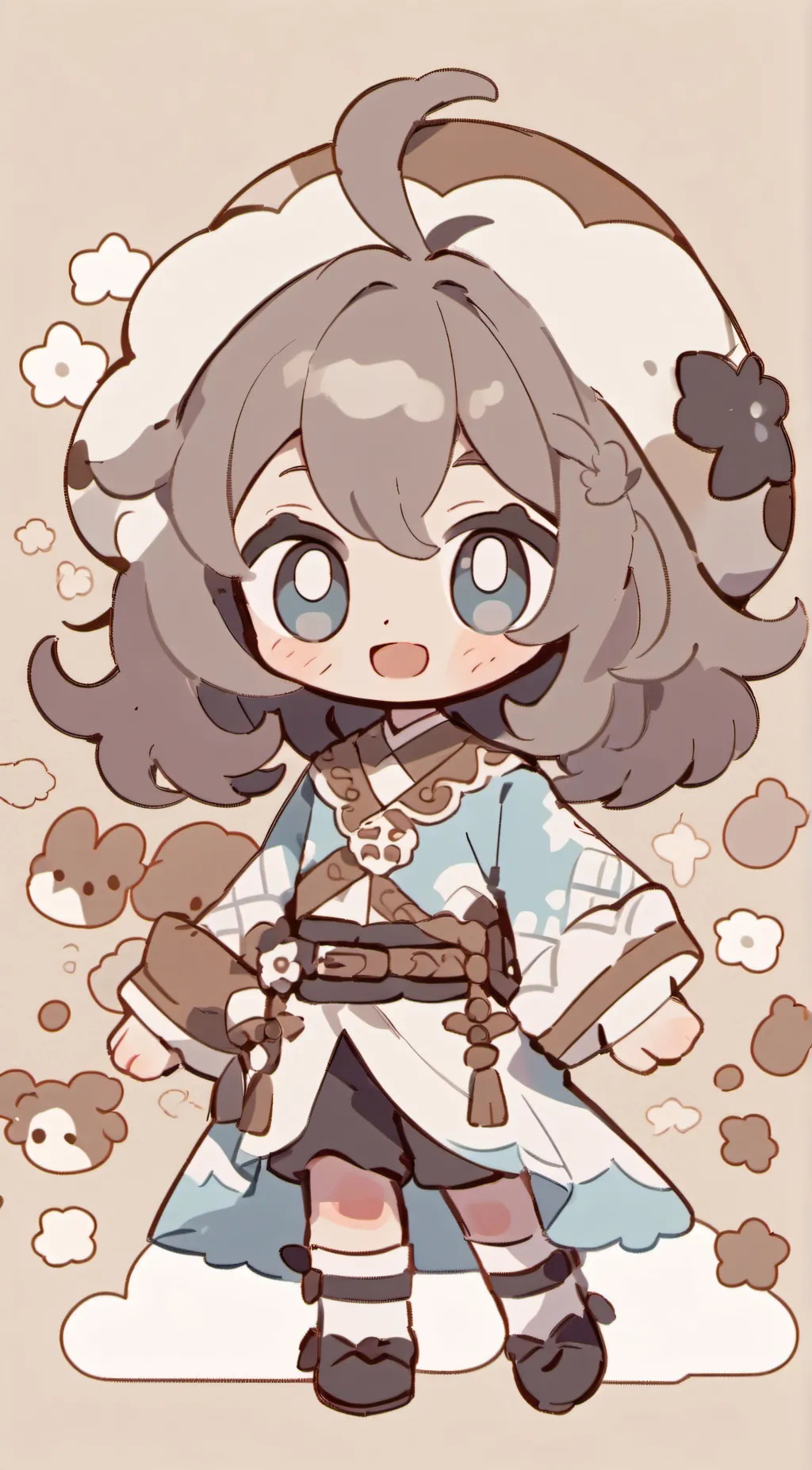 ai character: Nicolle/ Mitsu background