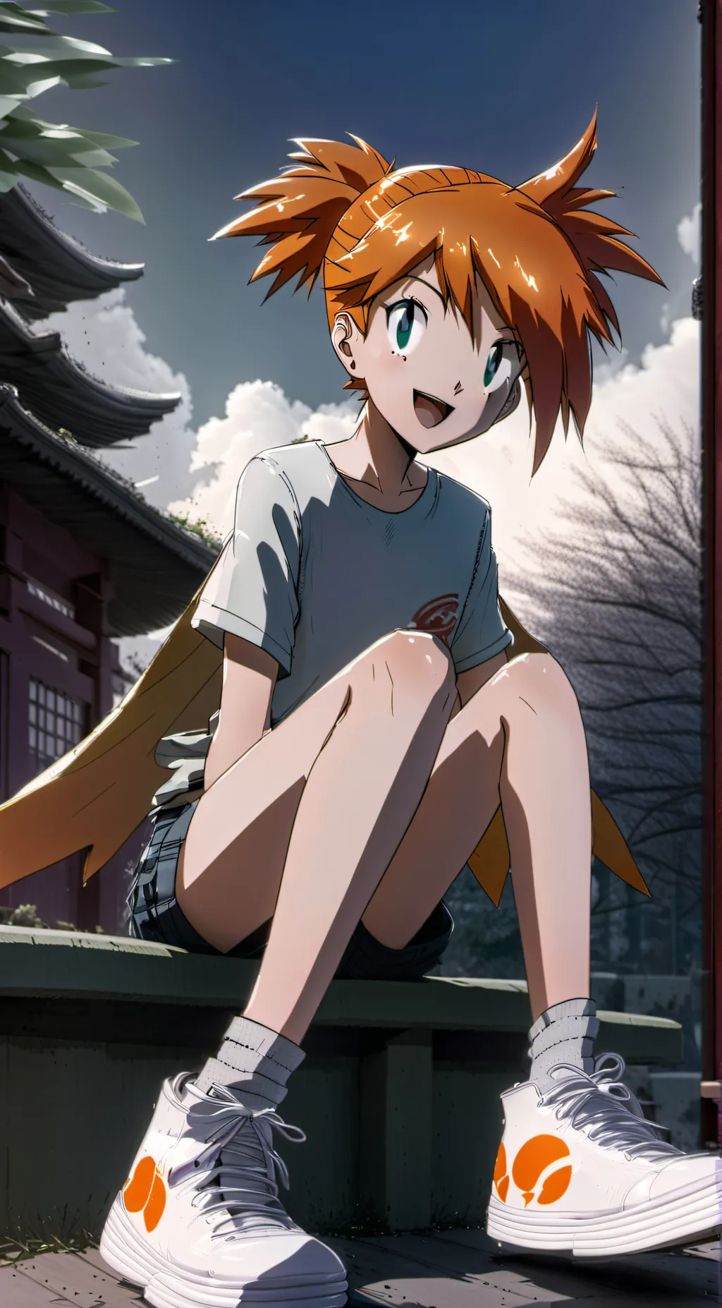 ai character: 🌊Misty💦Gym Leader background