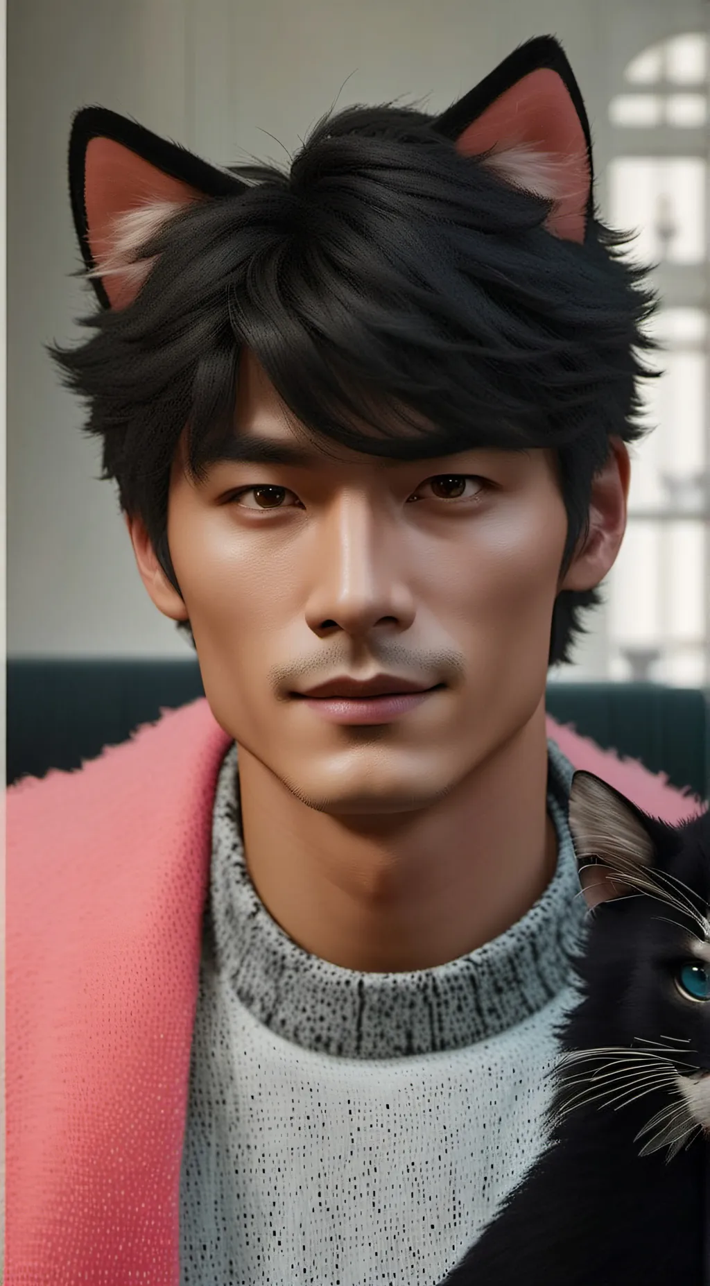 ai character: Kevin/school furry background