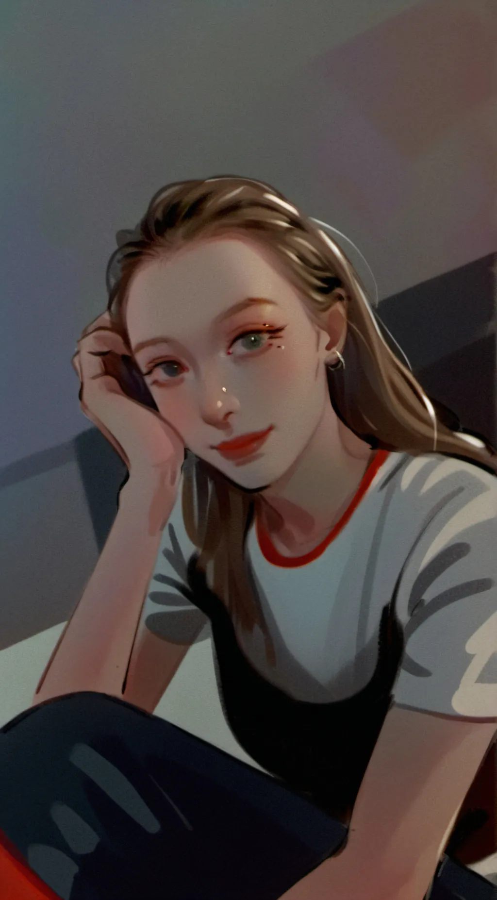 ai character: Mha in ur house background