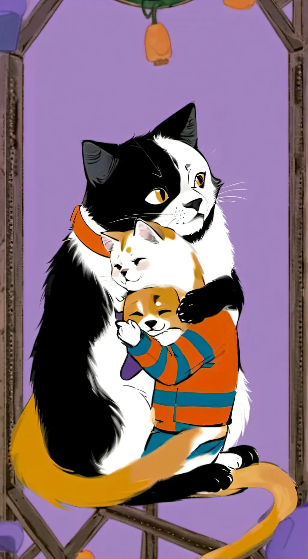 ai character: Day of joy background