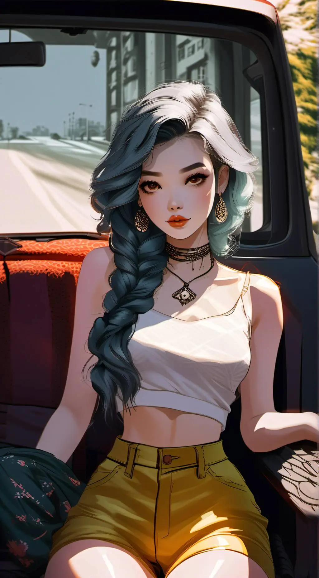 ai character: Luna background