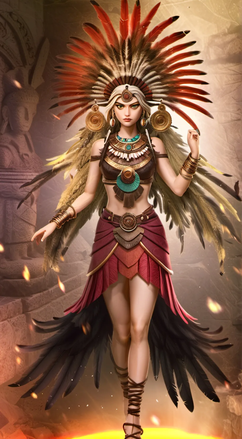 ai character: Tlaltecuhtli background