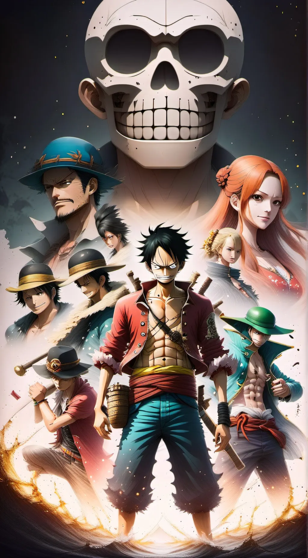 ai character: Straw Hat Pirates background