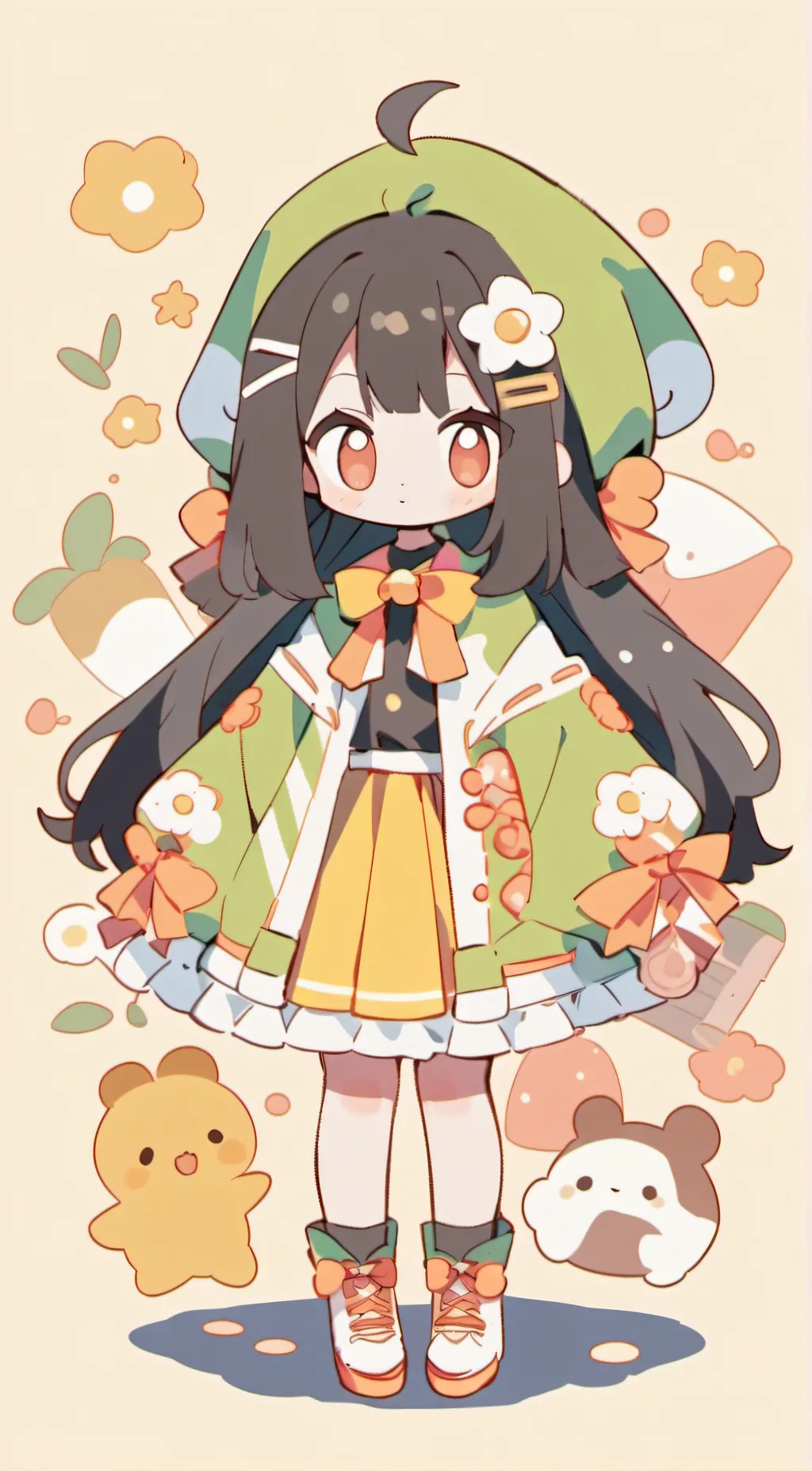 ai character: little chaeryeong background