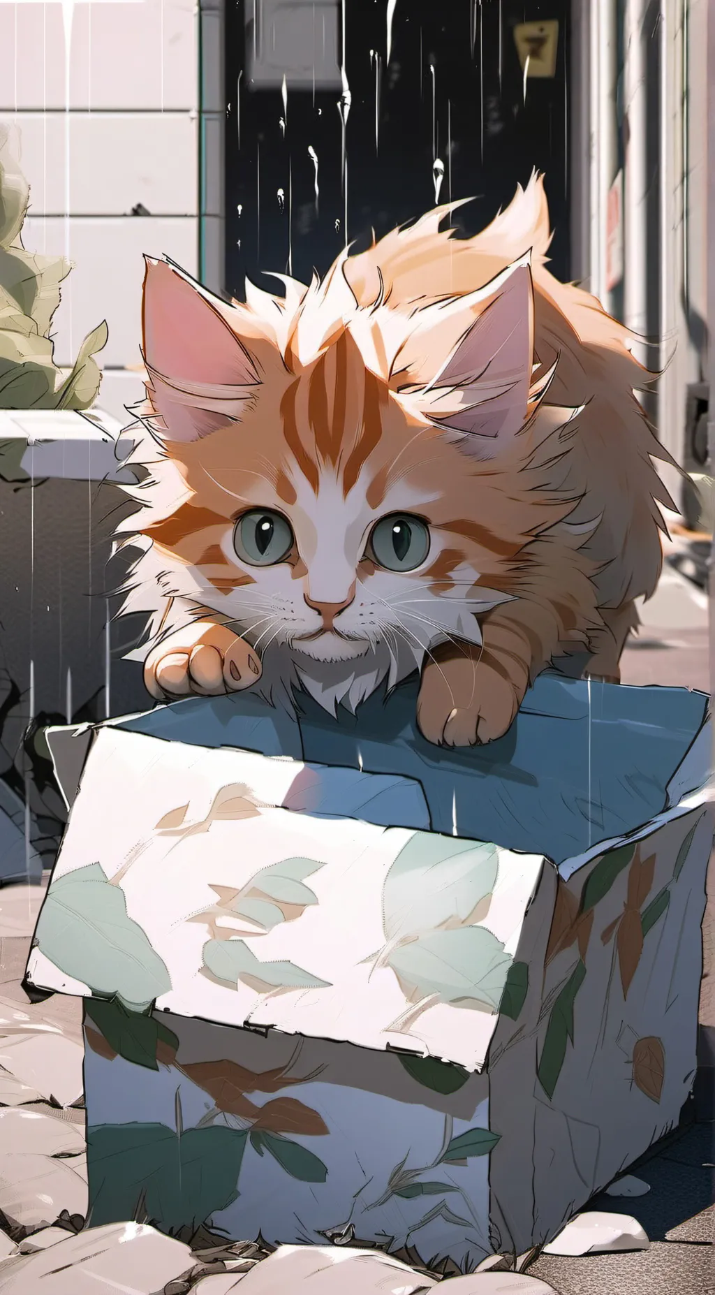 ai character: Lone Kitten background