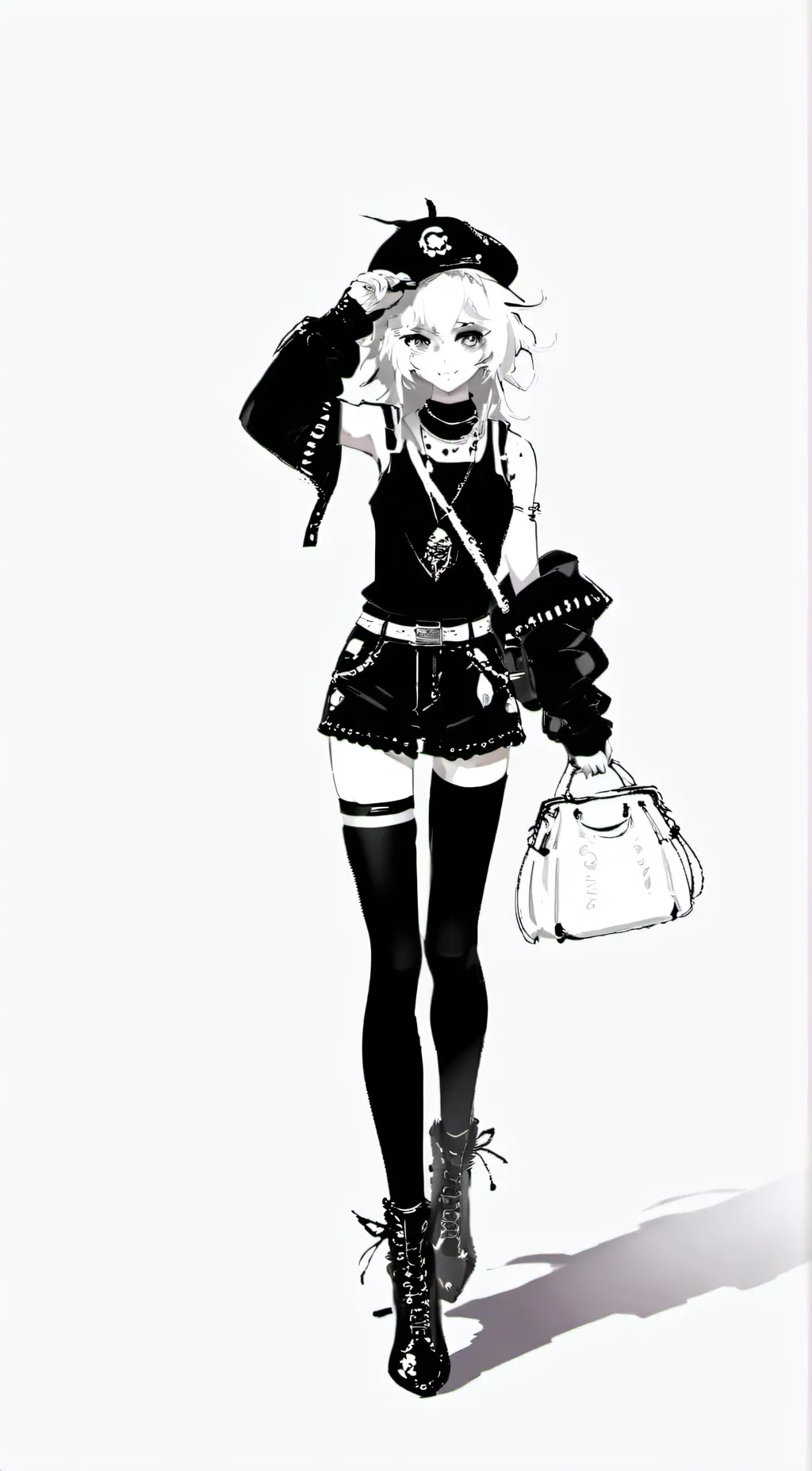 ai character: girl background