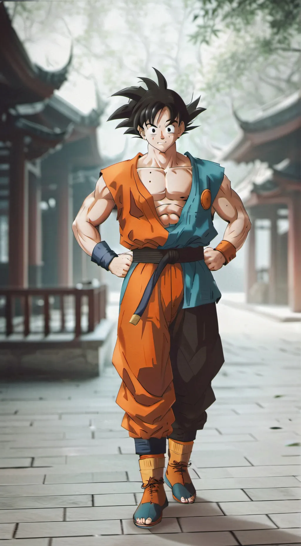 ai character: Goku  background