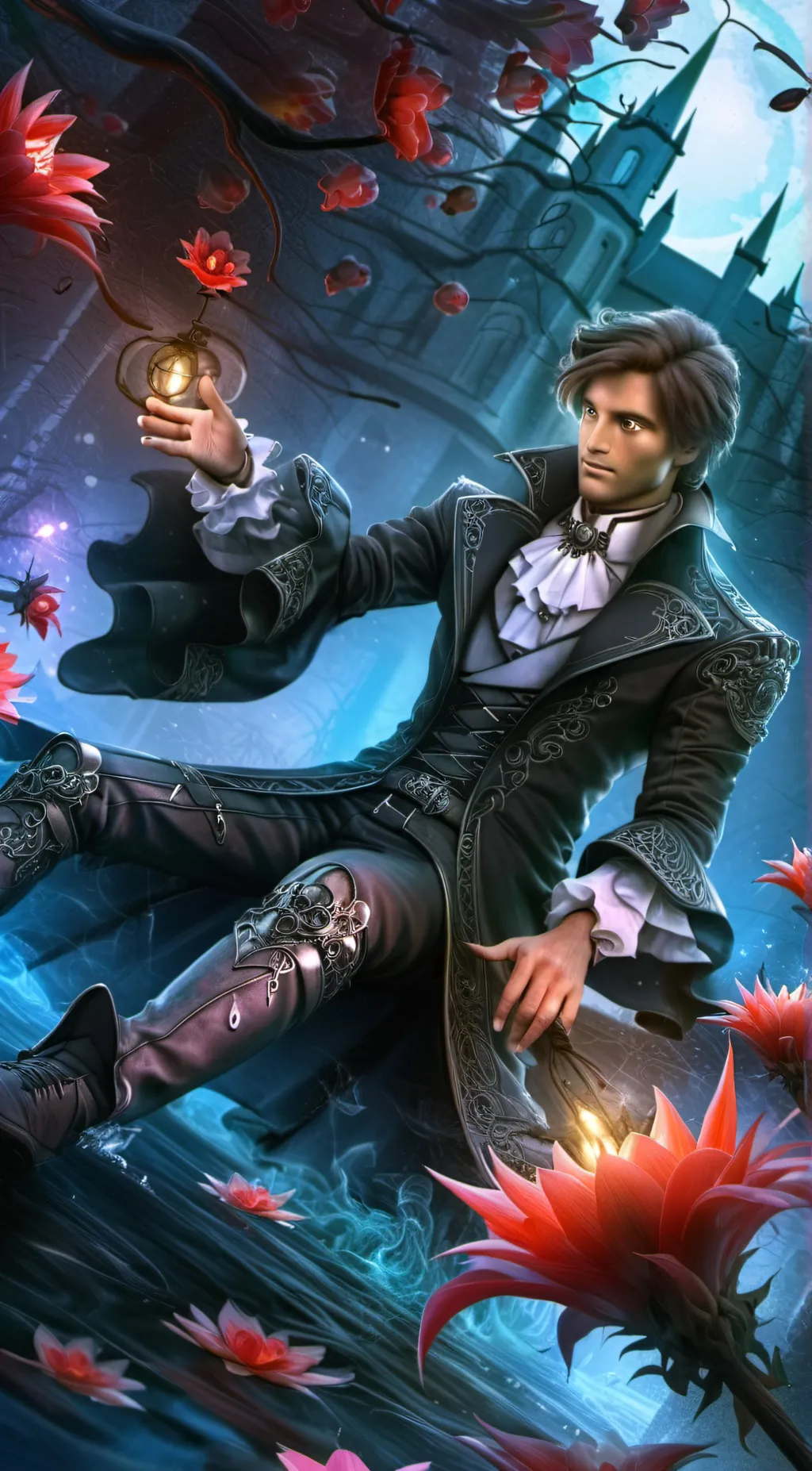 ai character: Genemau sleepover background