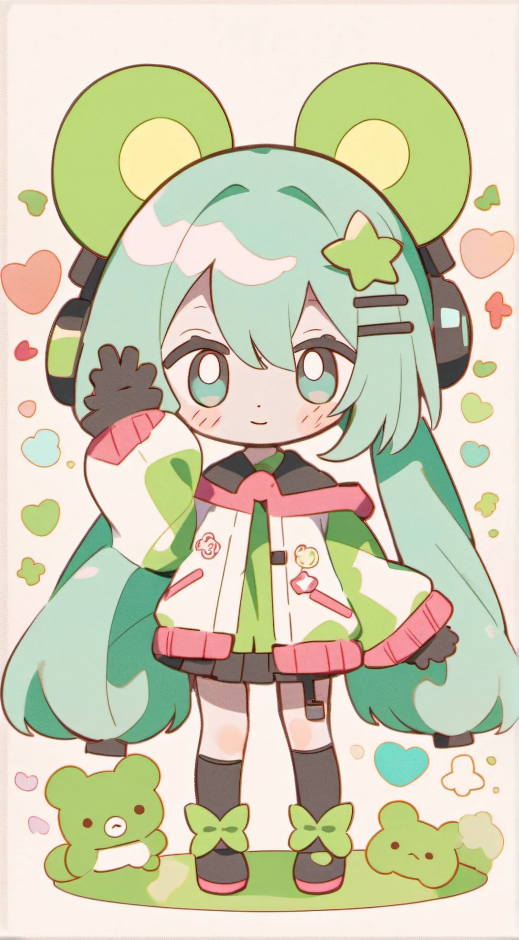 ai character: miku background