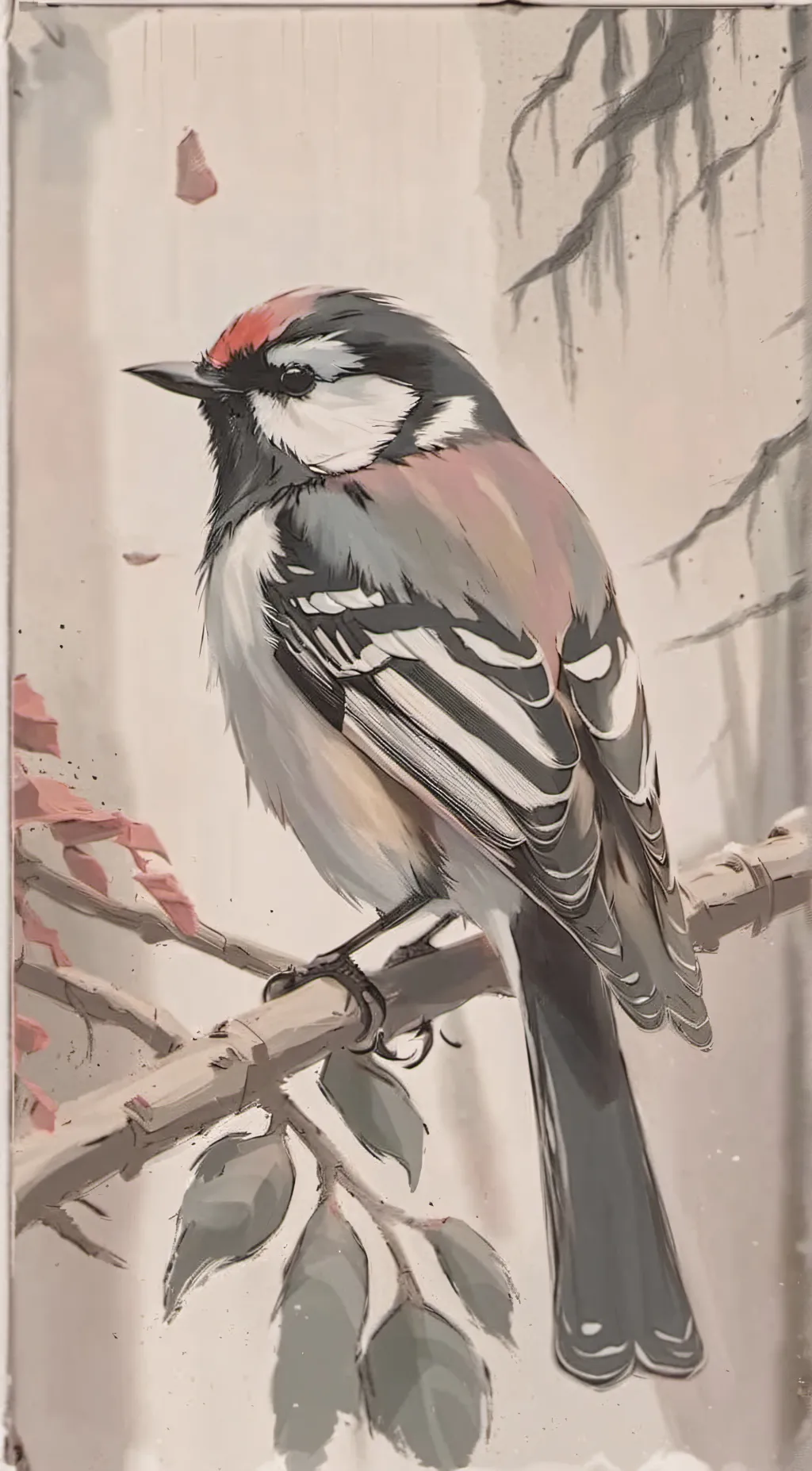 ai character: Bird life  background