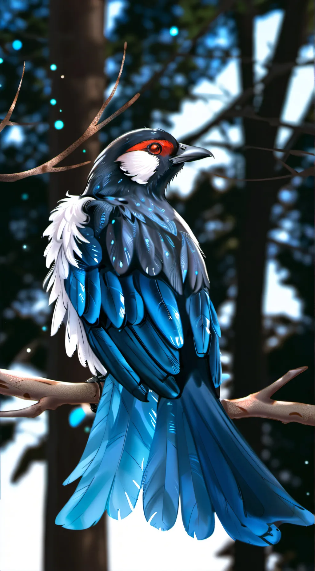 ai character: Cami the Snow Bird background