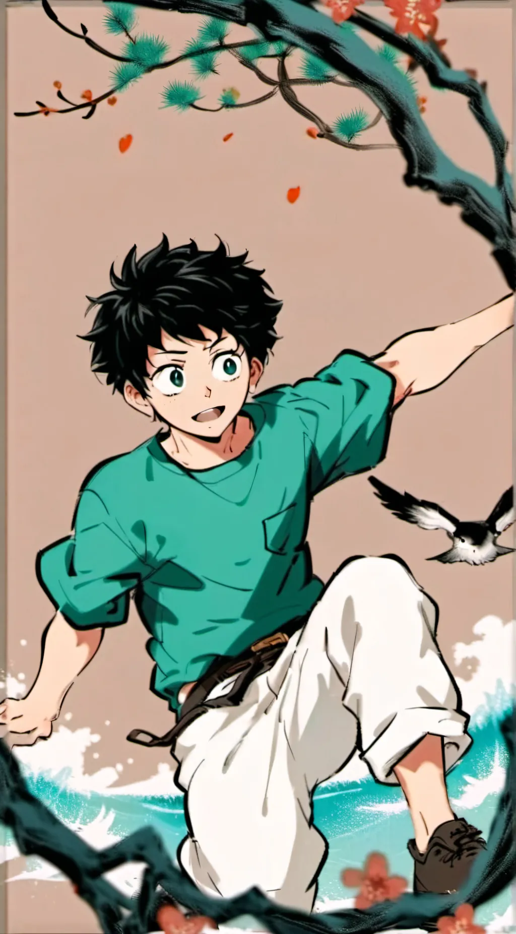 ai character: Deku background