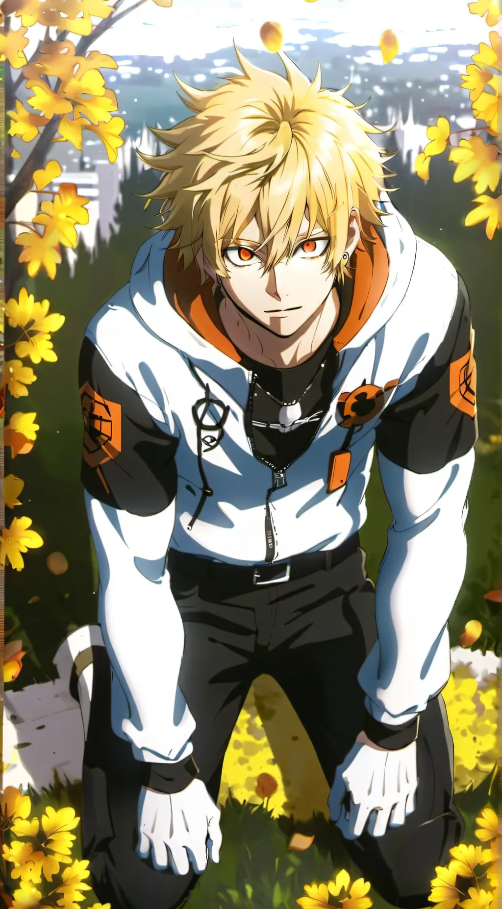 ai character: Bakugo  background