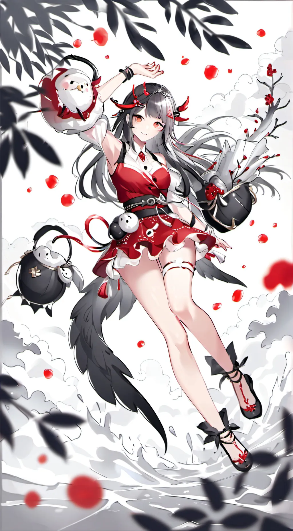 ai character: girl background