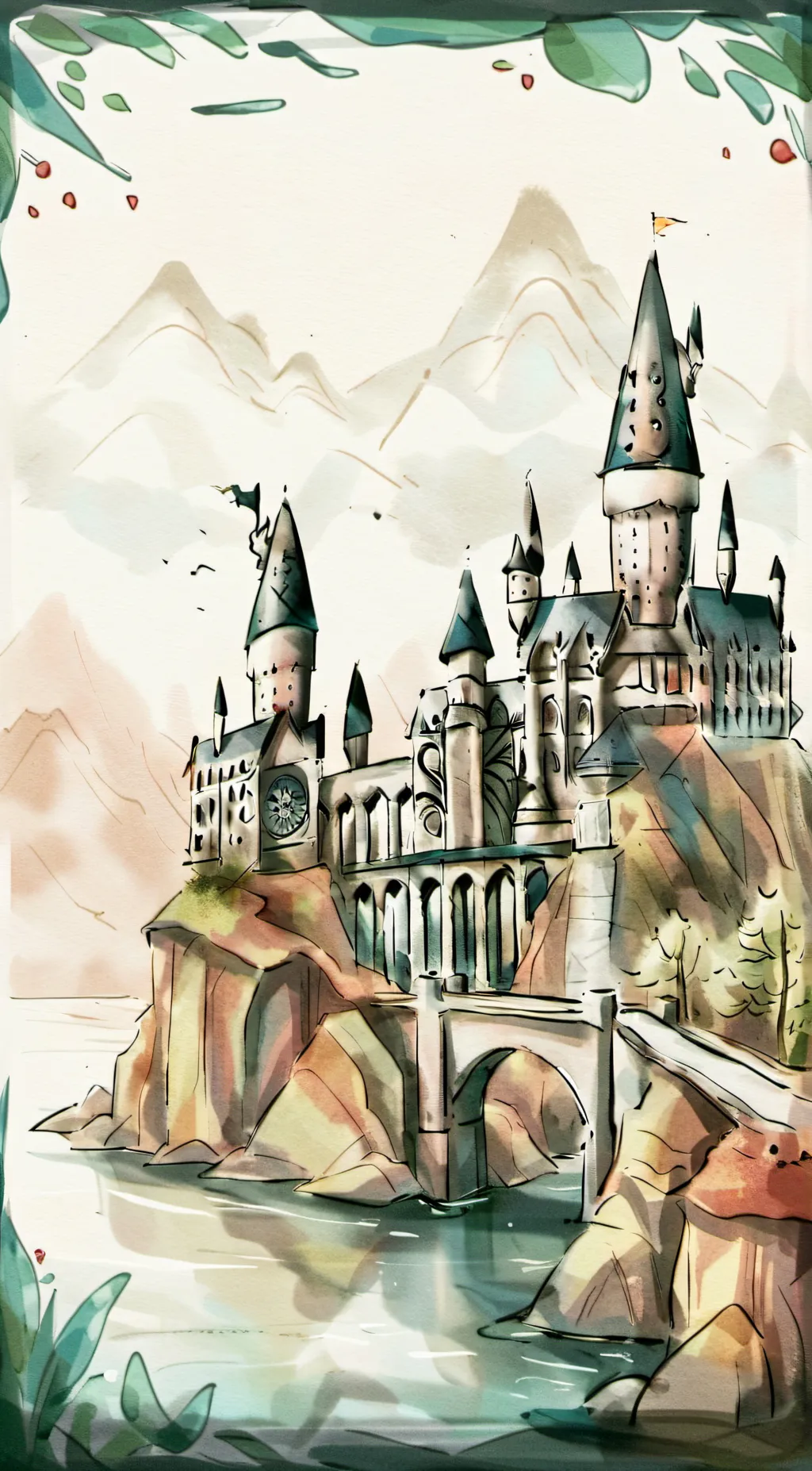 ai character: Hogwarts background